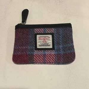 Harris Tweed Handwoven Cloth Wool Coin Purse Wallet